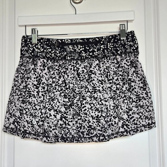 Lululemon Pace Rival Skirt (Regular) *No Panels - 4 Chirakasu Alpine White/Black - Picture 5 of 8